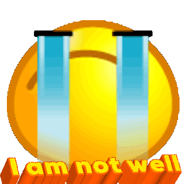 Iamnotwell Not Feeling Well Sticker - Iamnotwell Not Feeling Well Not Today Stickers