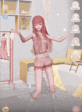 a girl is dancing in a room with the words " the party ended an hour ago and she 's still here " below her