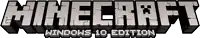 the logo for minecraft windows 10 edition