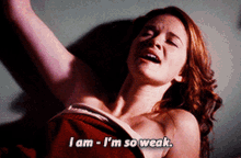Greys Anatomy April Kepner GIF - Greys Anatomy April Kepner I Am Im So Weak GIFs