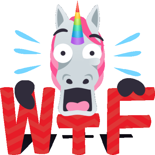 Wtf Unicorn Life Sticker - Wtf Unicorn Life Joypixels Stickers