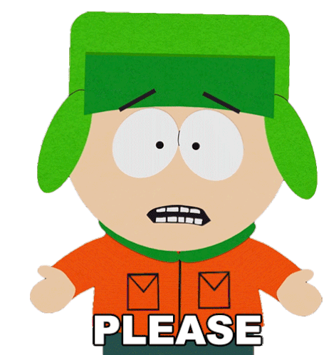 Please Please Please Kyle Broflovski Sticker - Please Please Please Kyle Broflovski South Park Stickers