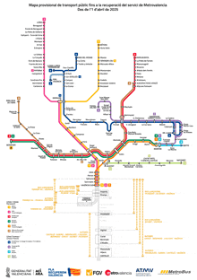 a map showing the routes of the metrobus and fgv