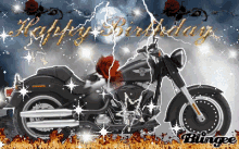 Happy Birthday Motorcycle GIF - Happy Birthday Motorcycle Rose GIFs