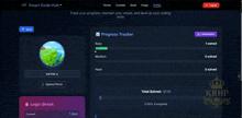 a screenshot of the smart code hub progress tracker page