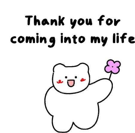 I Love You Thank You For Coming Into My Life Sticker - I Love You Thank You For Coming Into My Life Stickers