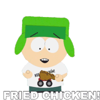 Fried Chicken Kyle Broflovski Sticker - Fried Chicken Kyle Broflovski South Park Stickers