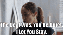 Station 19 Andy Herrera GIF - Station 19 Andy Herrera The Deal Was You Be Quiet I Let You Stay GIFs