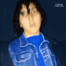 a blurry picture of a person with the words rodriw castel written on the bottom