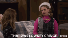 That Was Lowkey Cringe Andrea Barber GIF - That Was Lowkey Cringe Andrea Barber Kimmy Gibbler GIFs