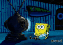 Excited Watching Tv GIF - Excited Watching Tv Spongbob GIFs