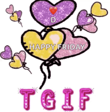 Happy Friday Tgif GIF - Happy Friday Tgif Hearts GIFs