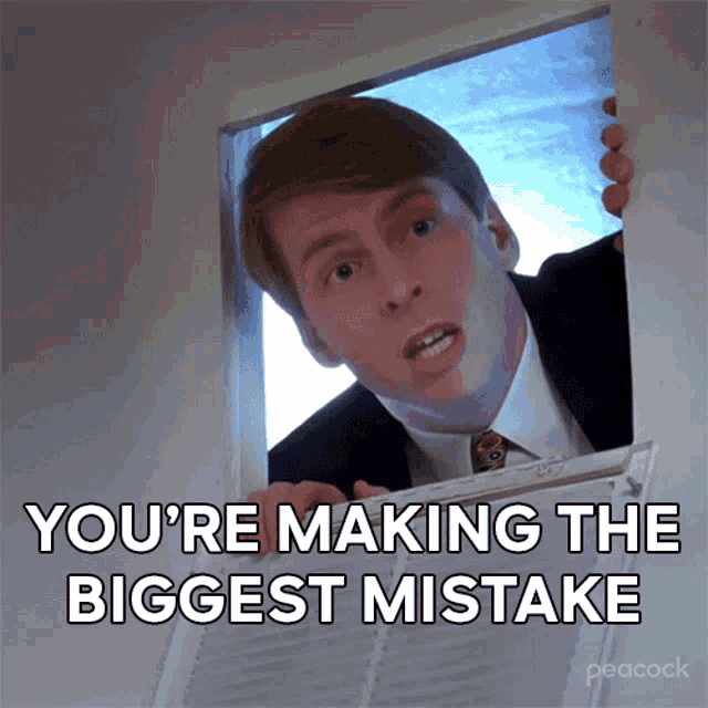 Youre Making The Biggest Mistake Kenneth Parcell GIF – Youre Making The