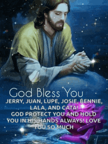 jesus orando for ti