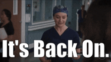 Greys Anatomy Amelia Shepherd GIF - Greys Anatomy Amelia Shepherd Its Back On GIFs