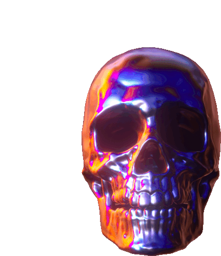 Skull Skeleton Sticker - Skull Skeleton Spooky Stickers