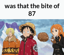 Was That The Bite Of87 One Piece GIF - Was That The Bite Of87 One Piece Luffy Bite Of87 GIFs