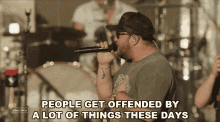 People Get Offended By A Lot Of Things These Days Mitchell Tenpenny GIF - People Get Offended By A Lot Of Things These Days Mitchell Tenpenny Stagecoach GIFs
