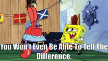 Spongebob You Wont Even Be Able To Tell The Difference GIF - Spongebob You Wont Even Be Able To Tell The Difference You Wont Notice The Difference GIFs