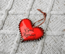 Good Morning Heart GIF - Good Morning Heart Red GIFs