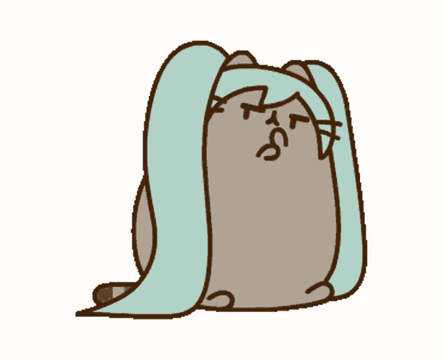 Hatsune Miku selling Pusheen