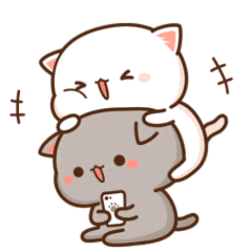 Mochi Cat Glomp Sticker - Mochi Cat Glomp Head Rub Stickers