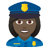 Policewoman Joypixels Sticker - Policewoman Joypixels Female Police Stickers