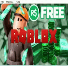 a screen shot of a roblox game with a man holding money