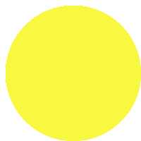 a yellow circle with the letter o in the center