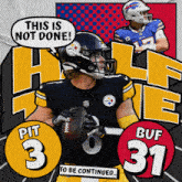 Buffalo Bills (31) Vs. Pittsburgh Steelers (3) Half-time Break GIF - Nfl National Football League Football League GIFs