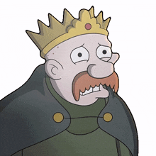 frightened king