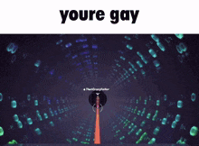 a screenshot of a video game with the words youre gay above it