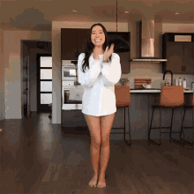 Happy Dance Caroline Manning GIF - Happy Dance Caroline Manning Jumping Up And Down GIFs