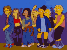 The Simpsons The Cool Kids GIF - The Simpsons The Cool Kids Dance GIFs