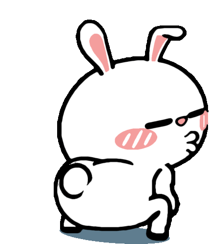 Twerk Bunny Sticker - Twerk Bunny Rabbit Stickers