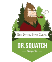 Get Dirty Stay Clean Dr Squatch Sticker