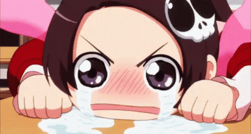 anime baby girl crying