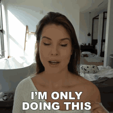 Im Only Doing This Amanda Cerny GIF - Im Only Doing This Amanda Cerny Im Just Doing This GIFs