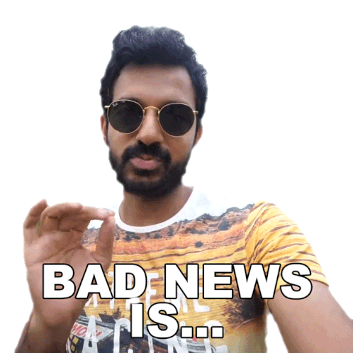 Bad News Is Faisal Khan Sticker - Bad News Is Faisal Khan Horrible News Stickers