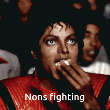 Nons Fighting Michael Jackson Popcorn GIF - Nons Fighting Michael Jackson Popcorn Nons GIFs