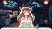 a can of red bull sits next to a cartoon girl