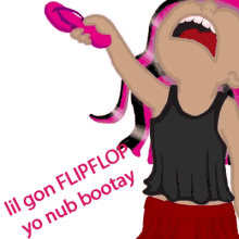Lil Gon Flipflop Yo Nub Bootay GIF - Lil Gon Flipflop Yo Nub Bootay Flipflop GIFs