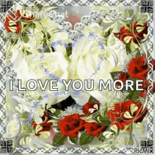 Love You More Sparkles GIF - Love You More Sparkles Flowers GIFs