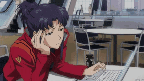 Anime Sad GIF - Anime Sad Lazy At Work - Discover & Share GIFs