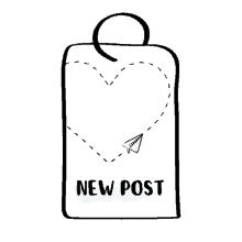 tag bag tag new post new heart