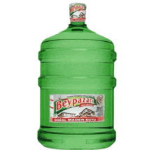 a green bottle of beypazari dogal maden suyu on a white background