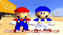 Smg4 Mario GIF - Smg4 Mario Ooo Cmon Lets Go Check It Out GIFs