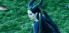maleficent girl with horn