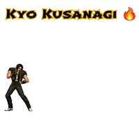kyo kusanagi is the name of the video game shown here