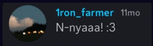 a picture of a cloudy sky with the name iron_farmer on it